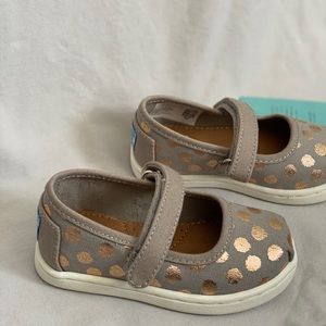 Brand New TOMS toddler Mary Jane Shoes